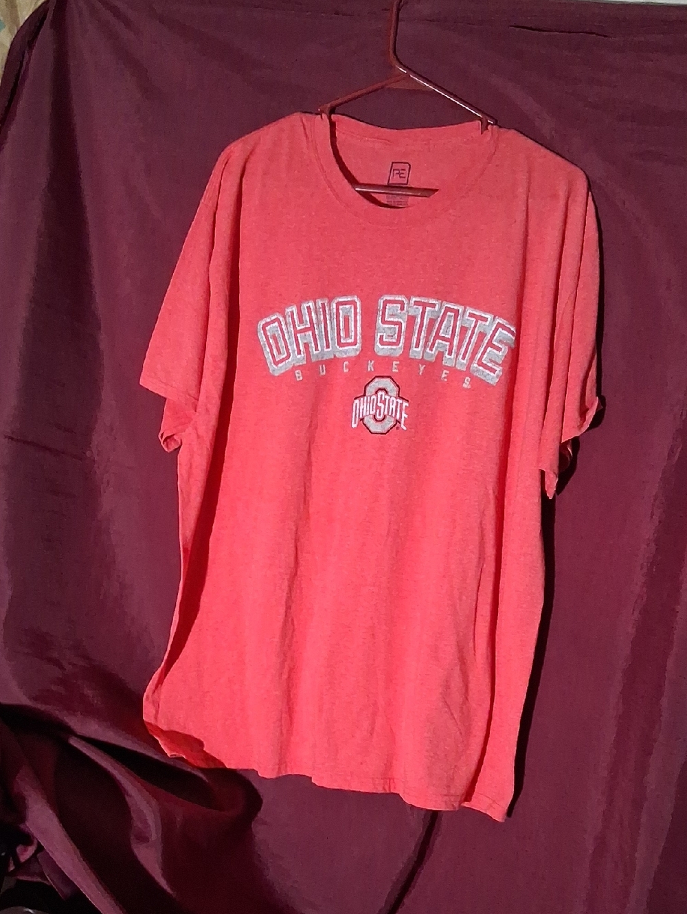 Pro Edge Heathered Orange Tee with Navy Logo